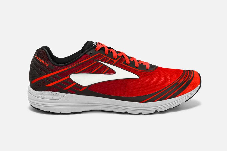 Brooks Asteria Mens UK - Road Running Shoes - Red/Black 650-BLJVUX